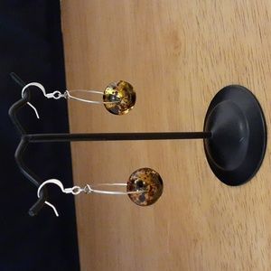 Beaded Hoop Pierced Earrings S146